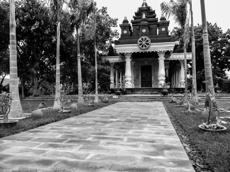 Temple with Stone Path