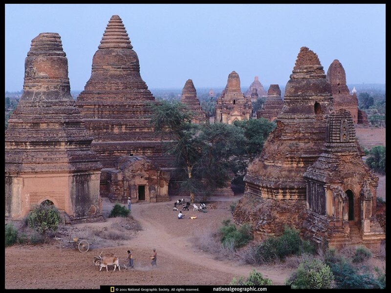 Temples of Bagan at Dusk