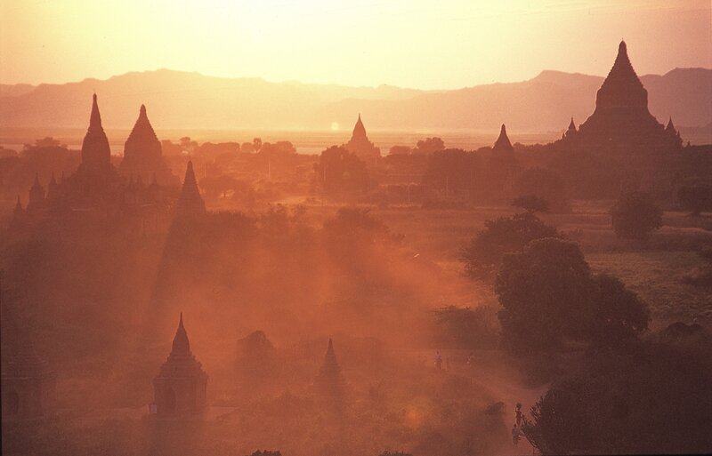 Temples of Bagan at sunrise