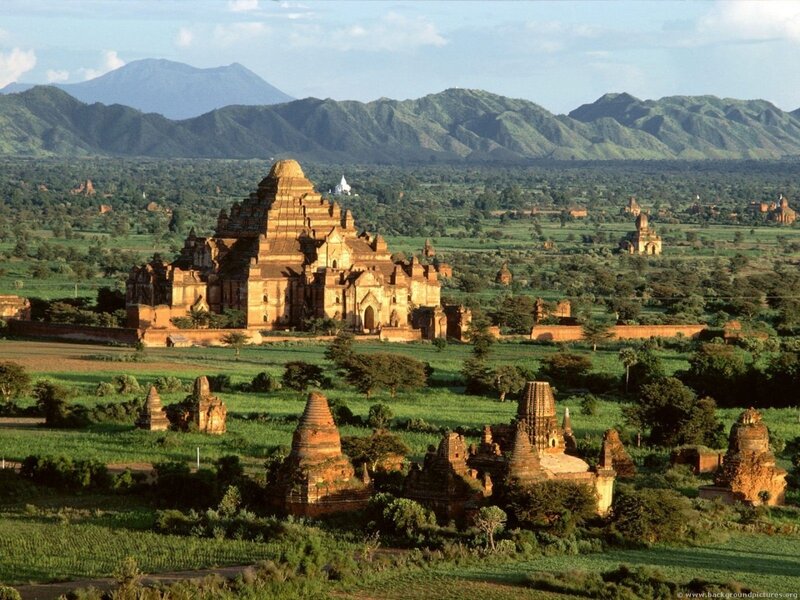 Temples of Bagan at sunrise