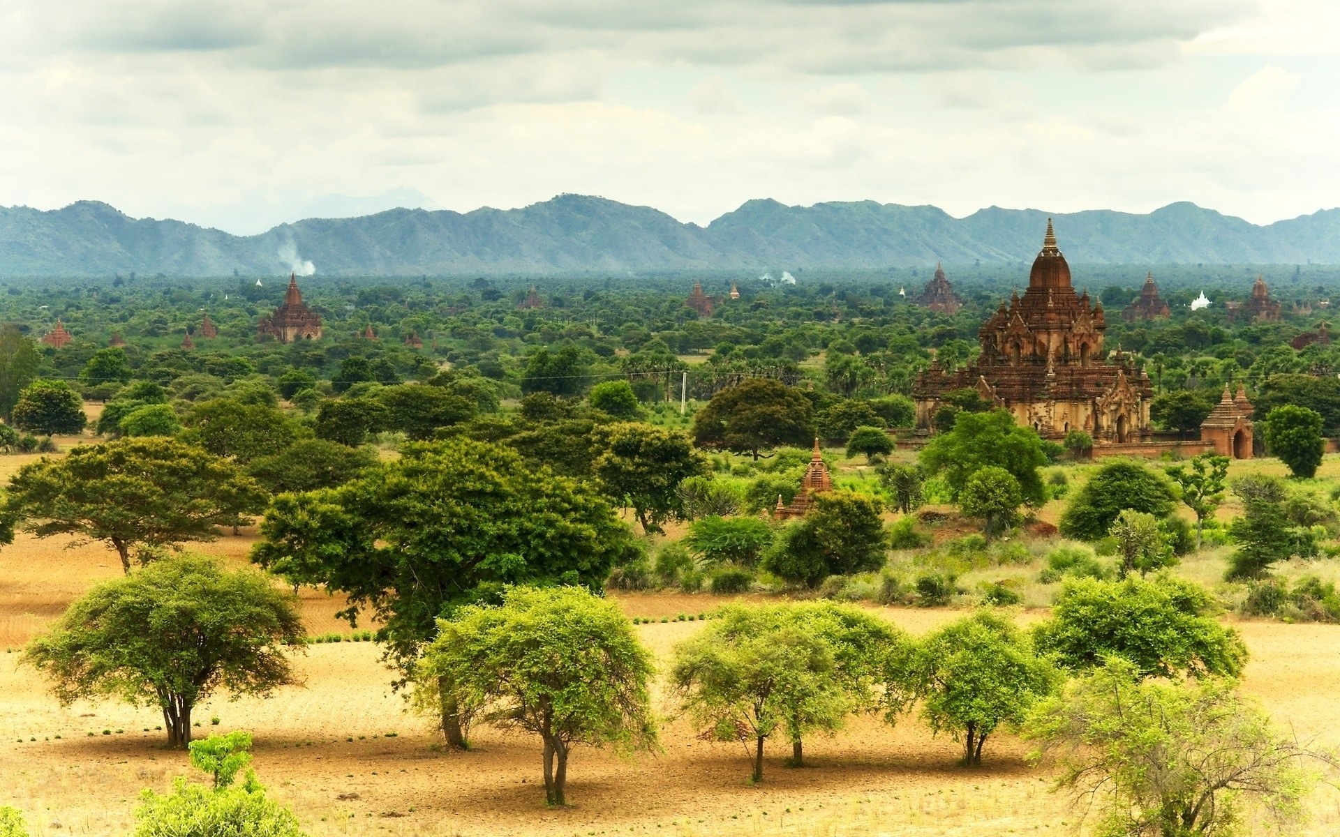 Temples of Bagan landscape