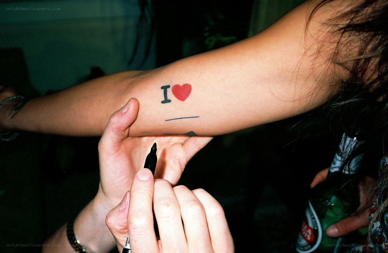 temporary tattoo on arm