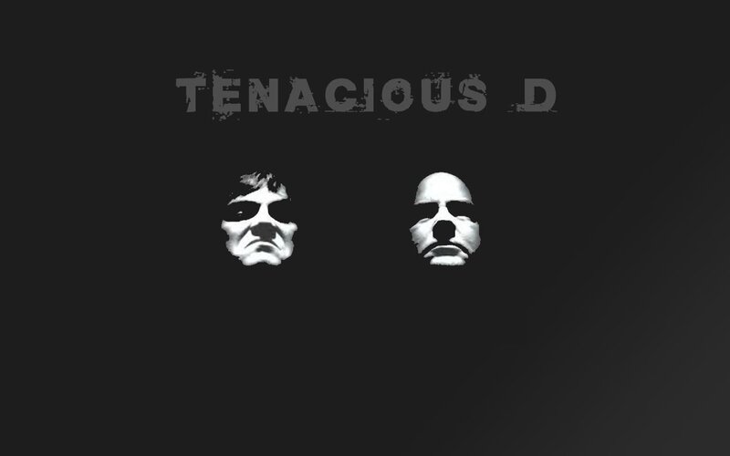 Tenacious D logo with faces