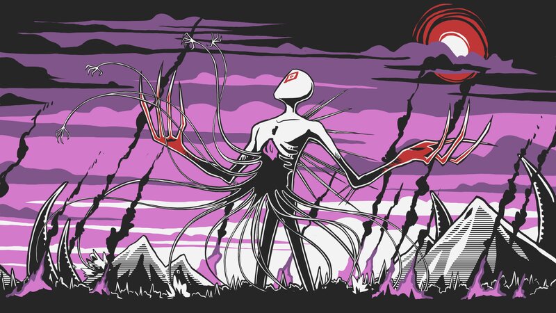 Tendriled Entity in Wasteland