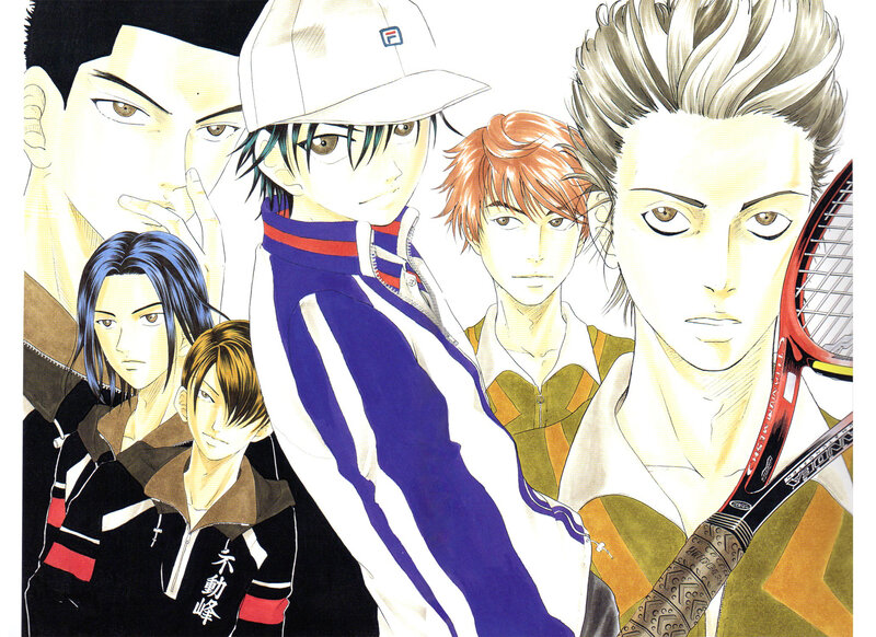 tennis anime character group