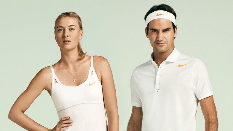tennis athletes in white