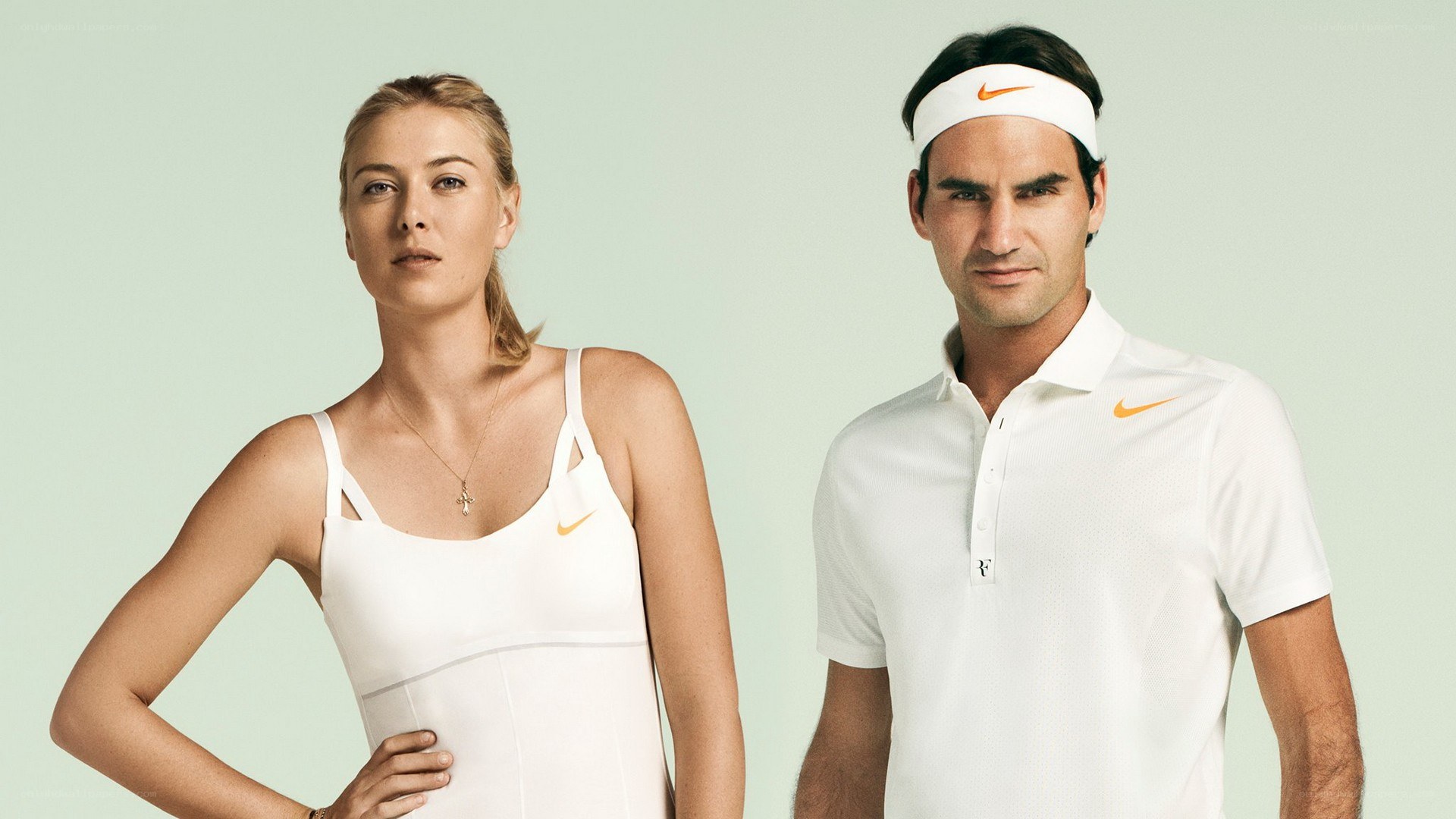 tennis athletes in white