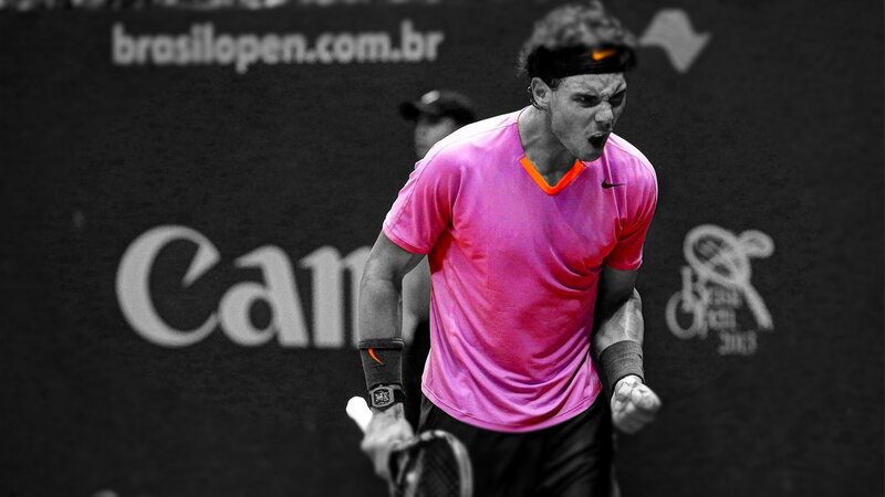 tennis player celebrating win