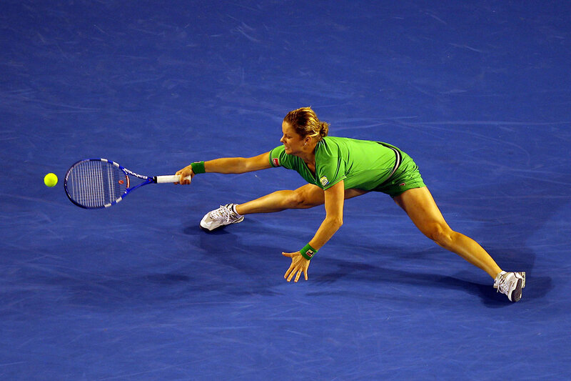 Tennis Player Diving
