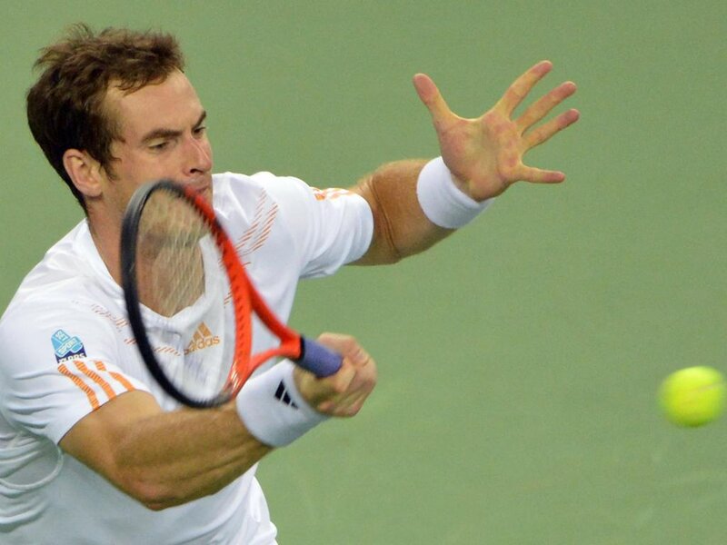 Tennis Player Hitting Ball — White, Active