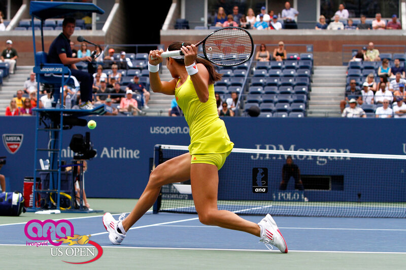 Tennis Player Hitting Ball — Yellow, Active