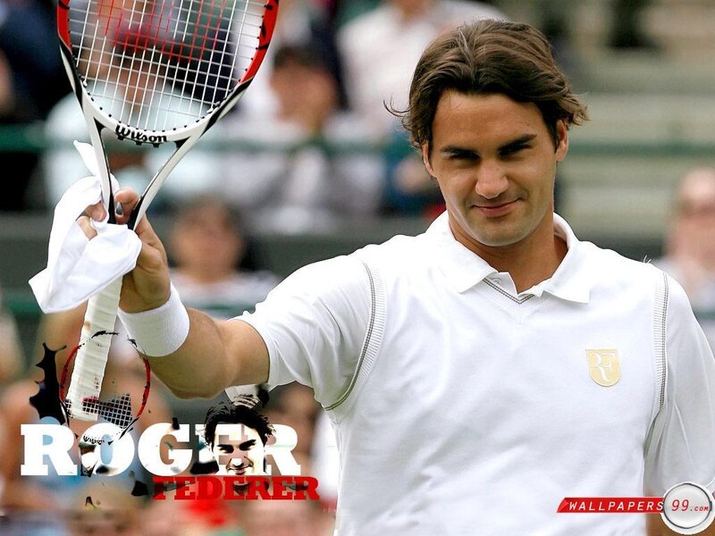 Tennis Player Holding Racket — White