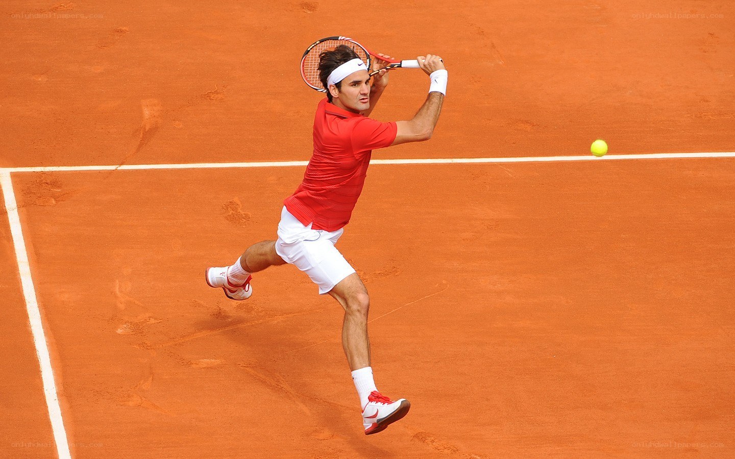 tennis player in action