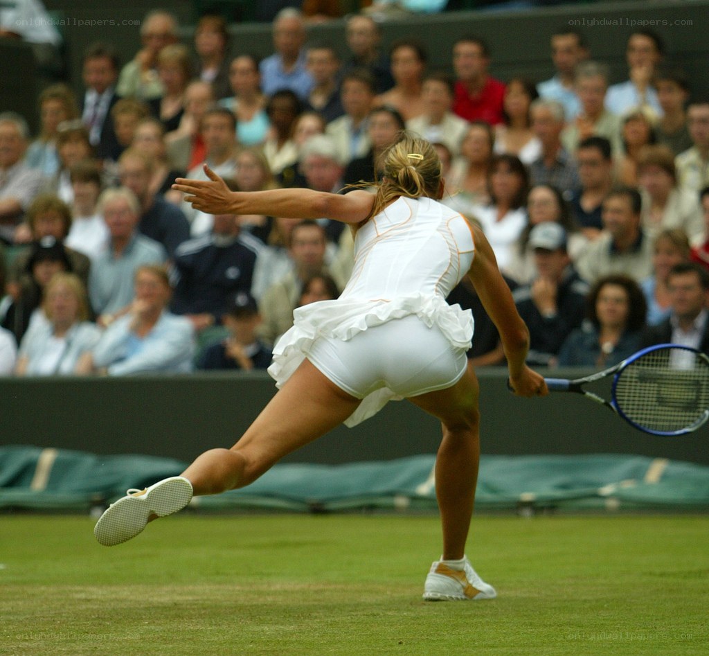 tennis player in action