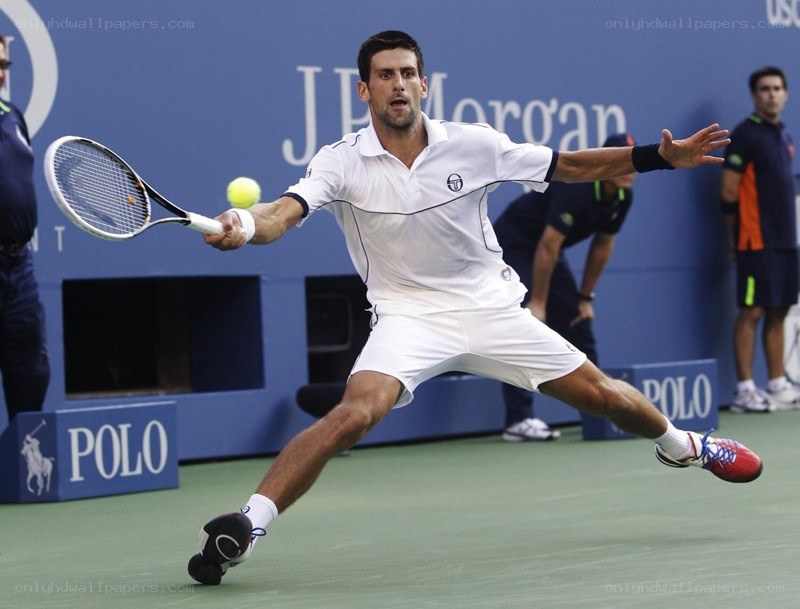 tennis player in action