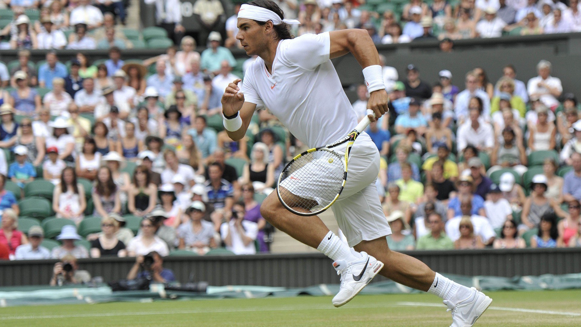tennis player in action
