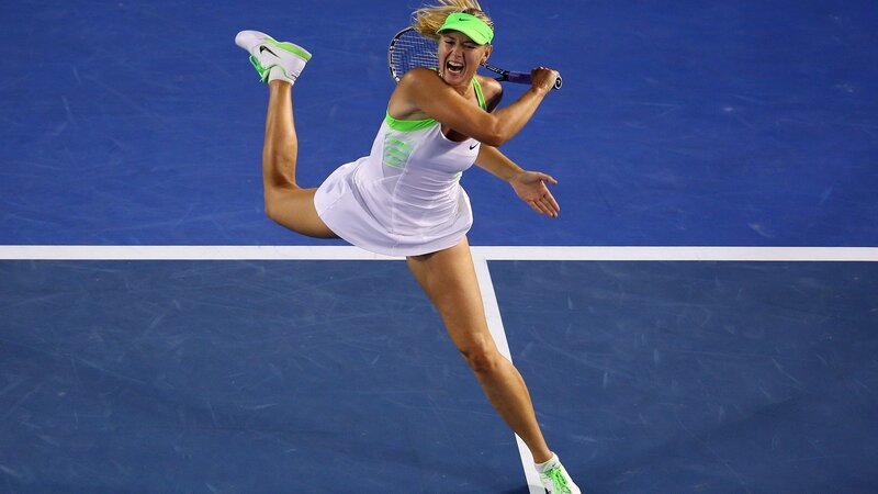tennis player in action