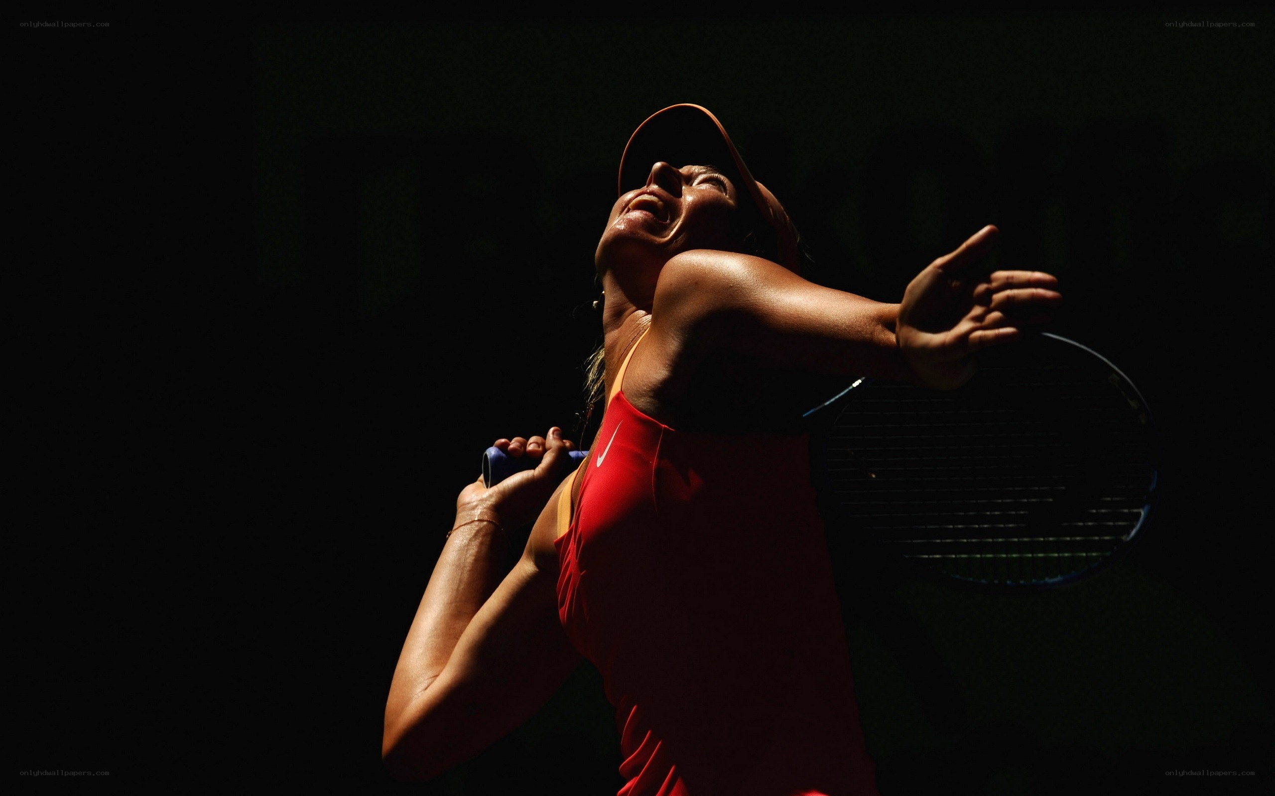 tennis player in action
