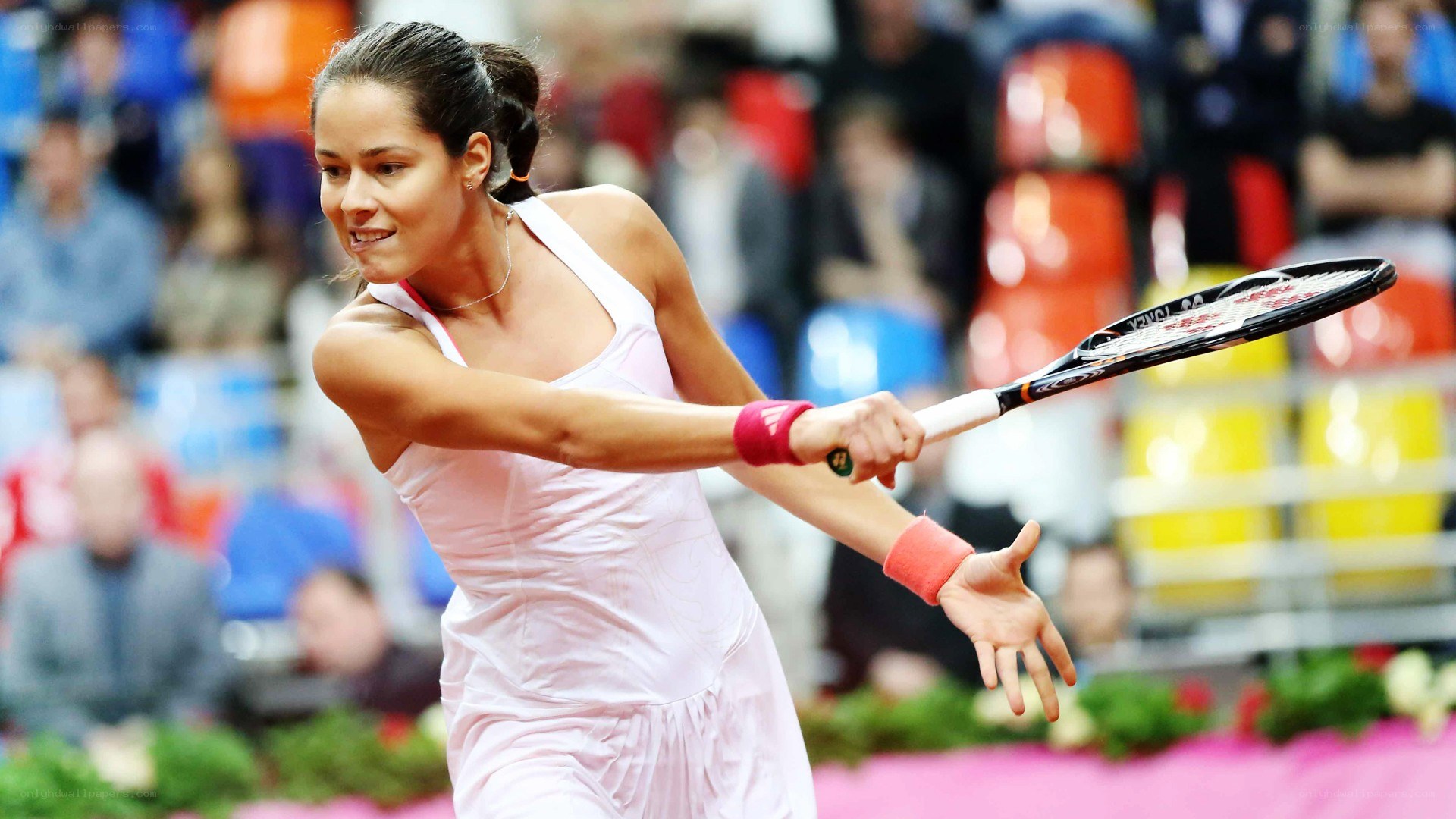 tennis player in action