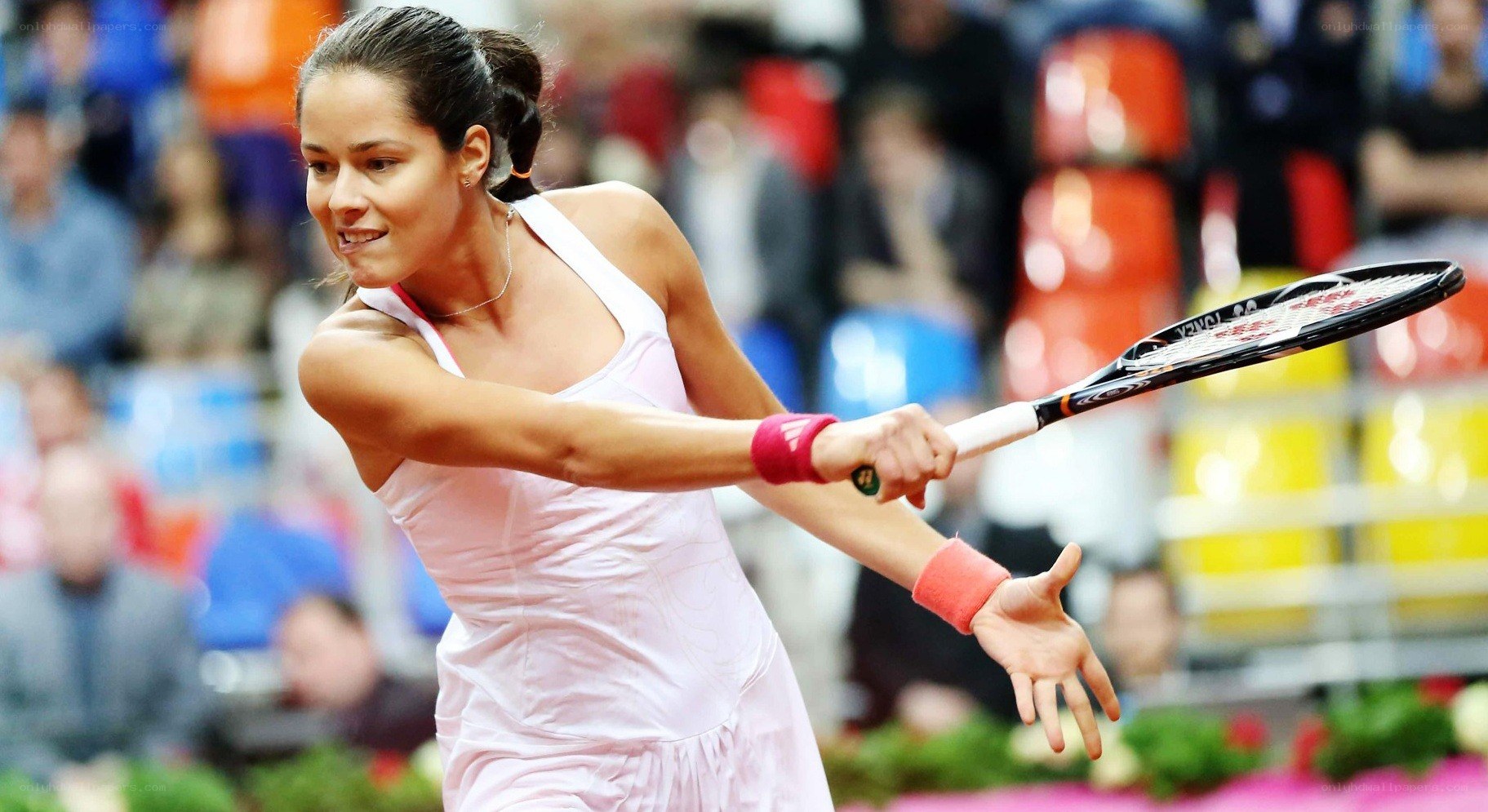 tennis player in action