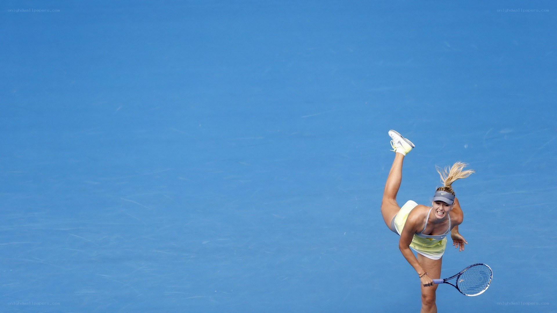 tennis player in action