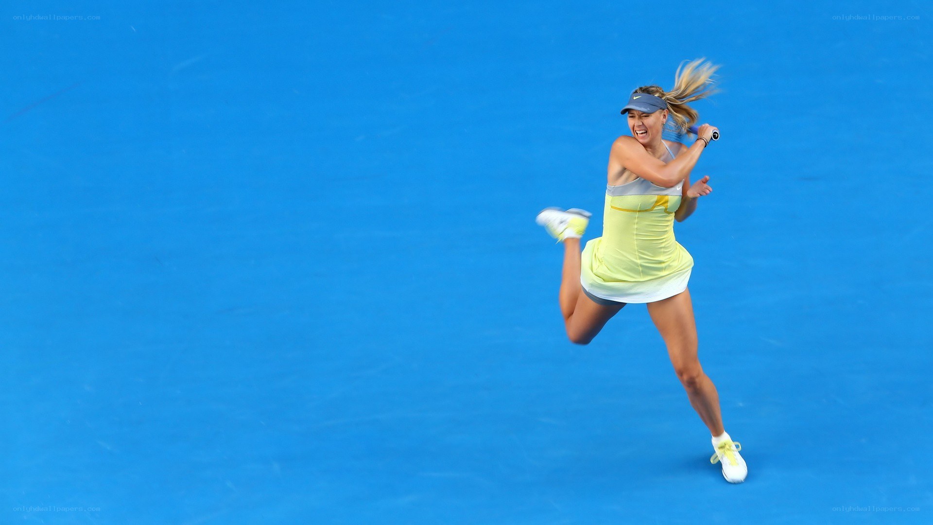 tennis player in action