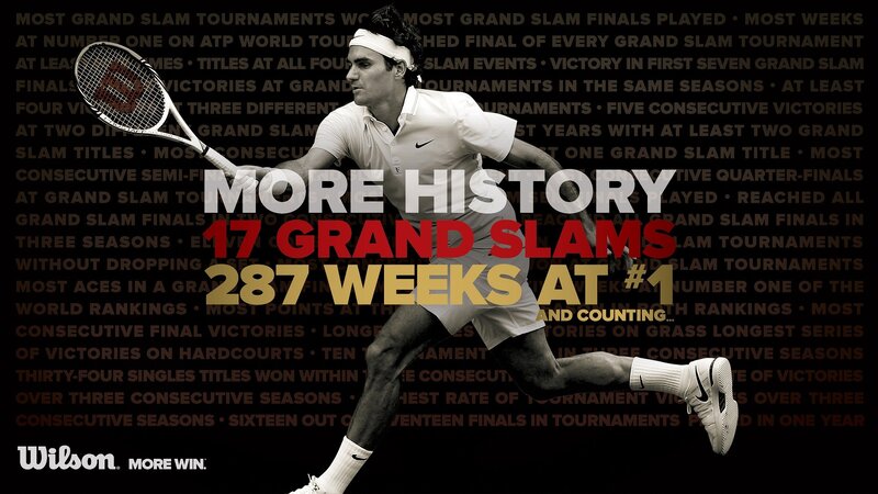 Tennis Player in Action — Black, Dramatic, Photograph