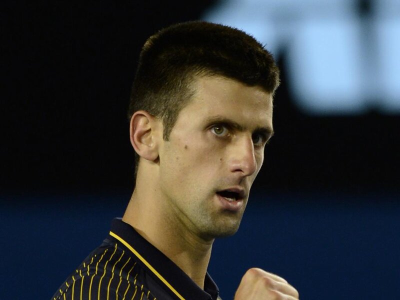 Tennis Player in Action — Blue, Intense, Night
