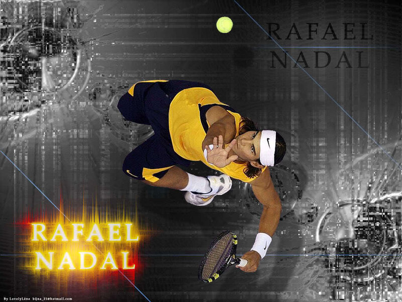 Tennis Player in Action — Yellow