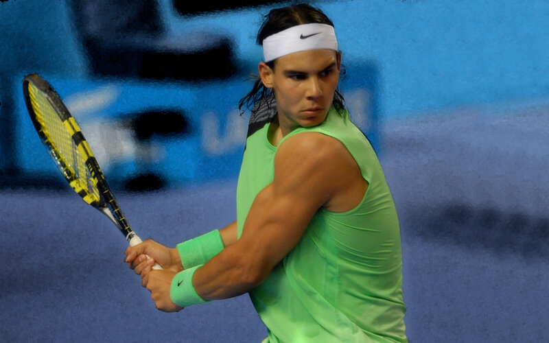 Tennis Player in Green