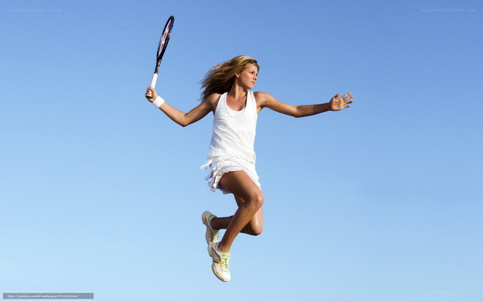 tennis player in mid-air jump