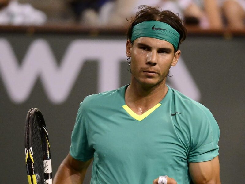 Tennis Player on Court — Green, Intense