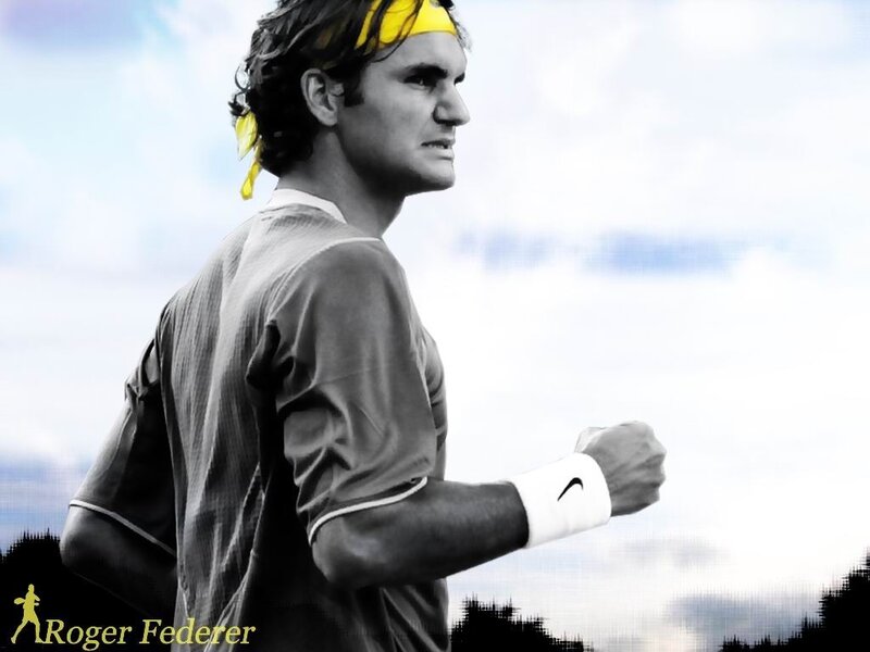 Tennis Player Running — Black