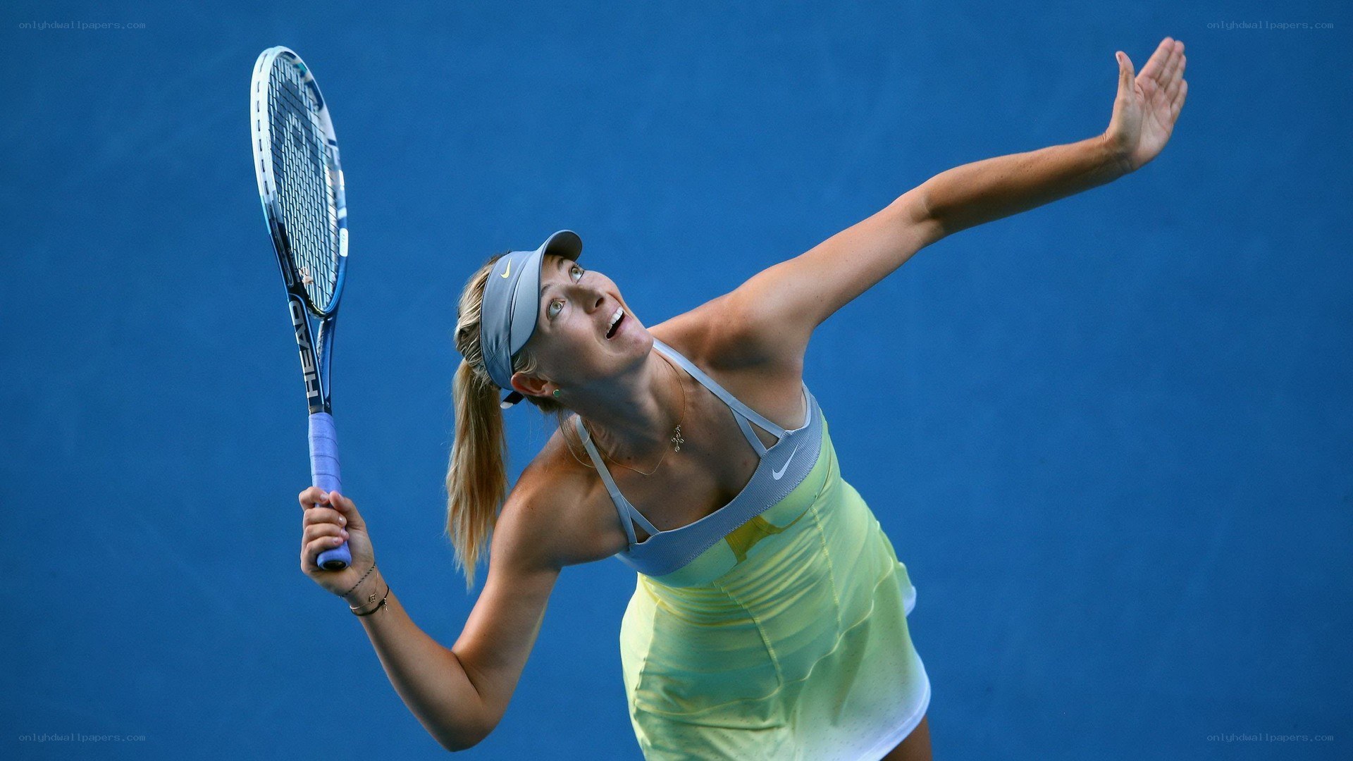 tennis player serving