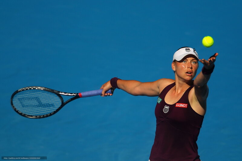 tennis player serving
