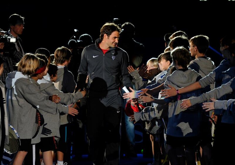 Tennis Player Shaking Hands