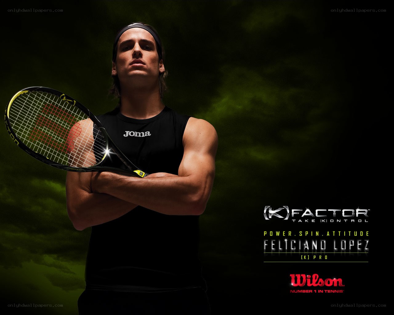 tennis player with racket