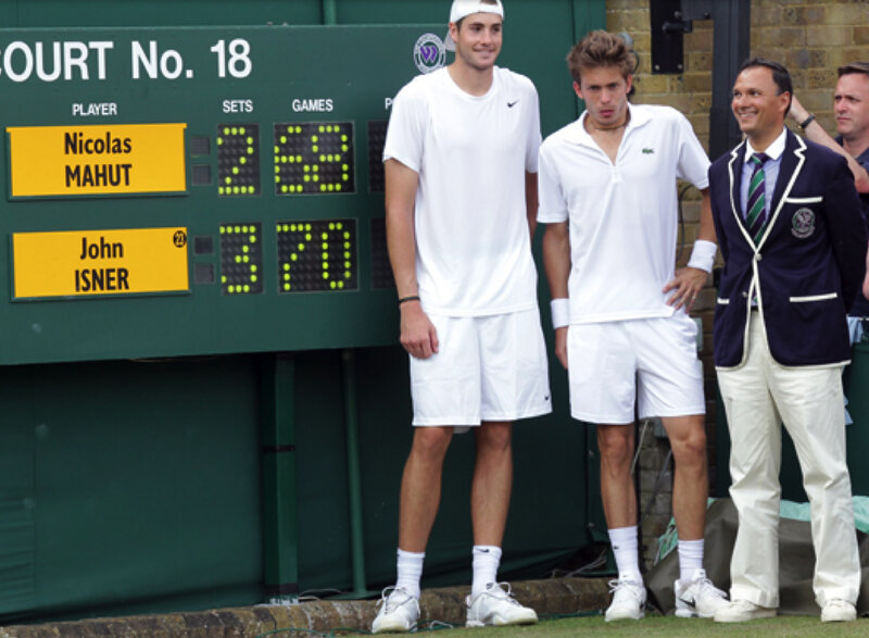 Tennis Players on Court