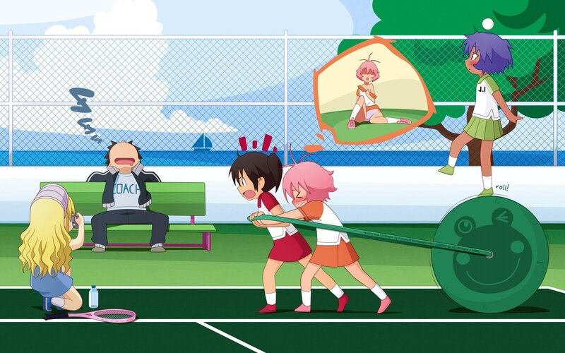 Tennis practice chaos