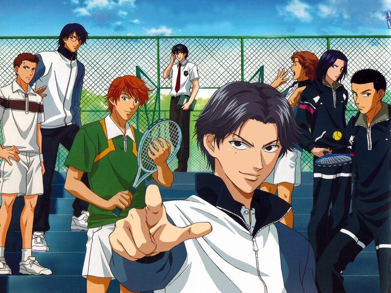 tennis team on court