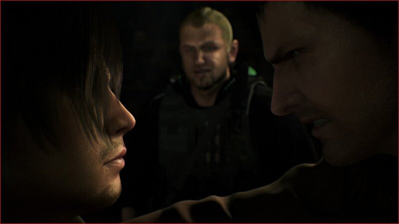 tense confrontation in dark room