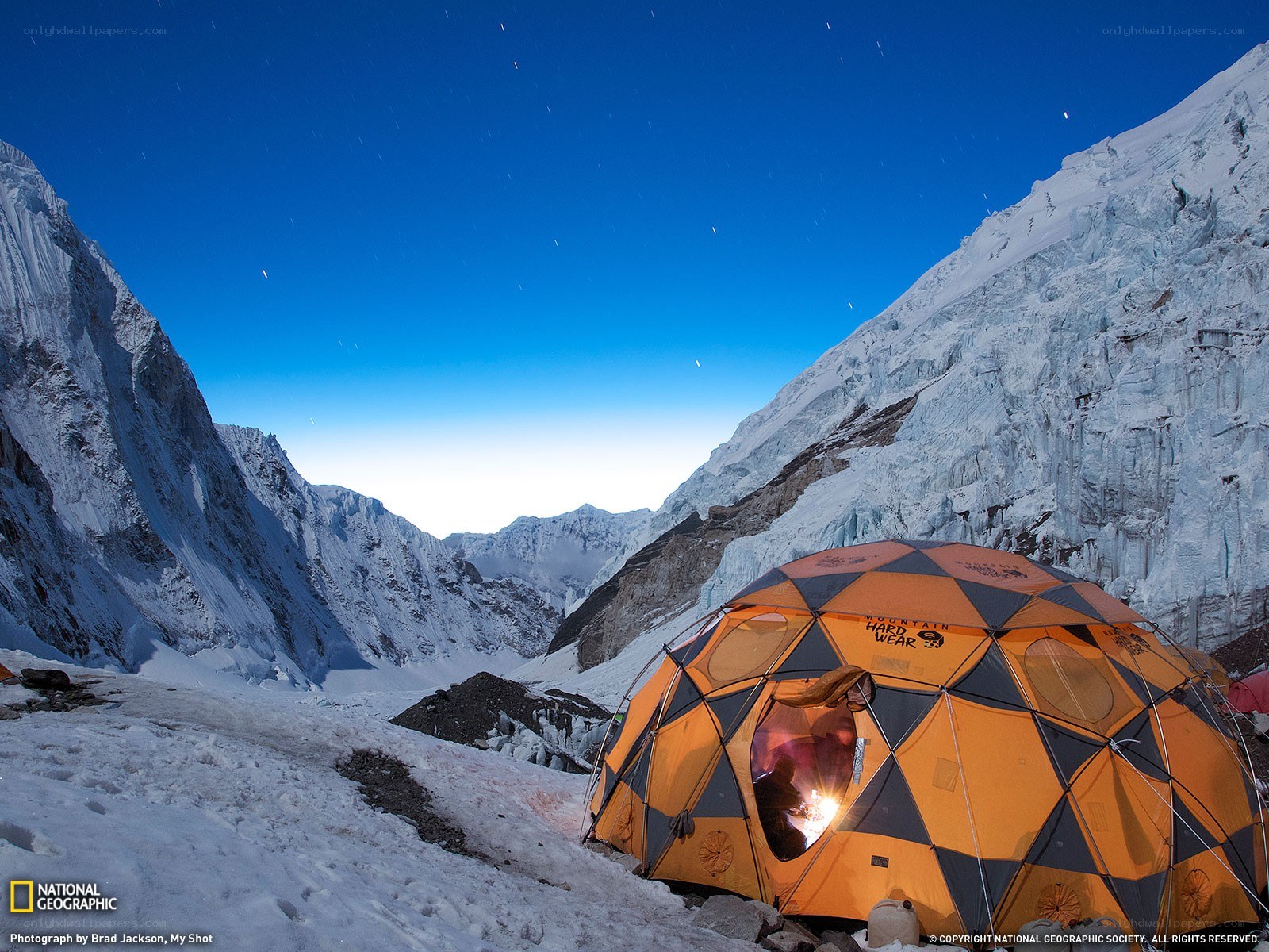 Tent at high-altitude camp