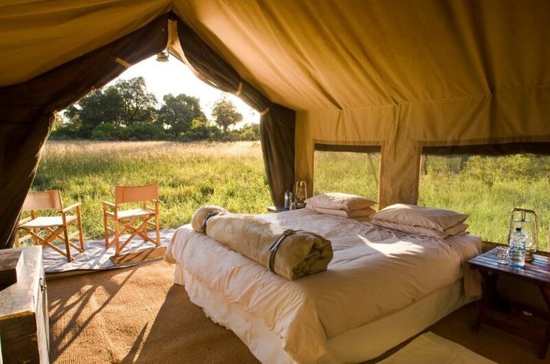 Tent Interior with Bed