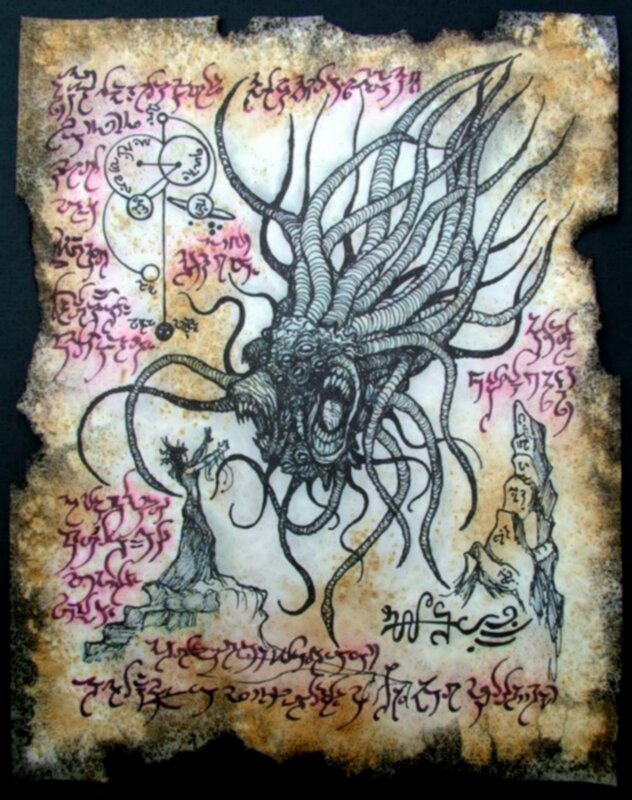 Tentacled Monster Illustration