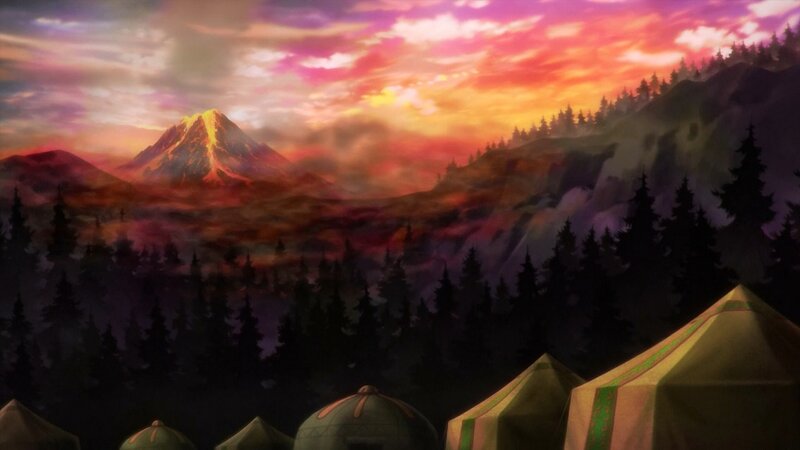 Tents in Forest Valley