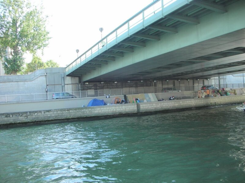 Tents under Bridge