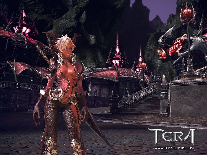 Tera game character in dark fortress