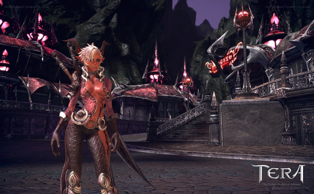 Tera game character in dark realm