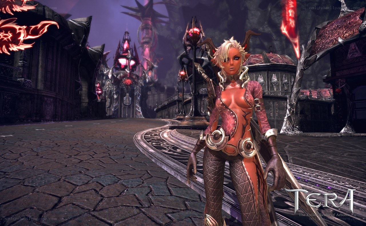 Tera game character in dark realm