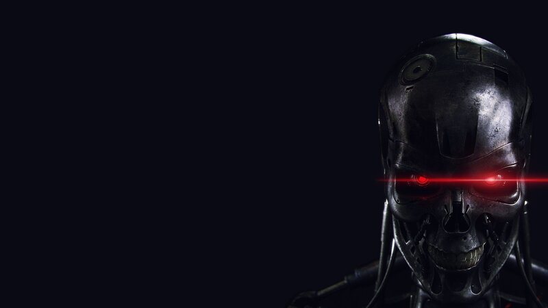Terminator Endoskeleton — Black, Dark, Menacing, Night, 3d Render